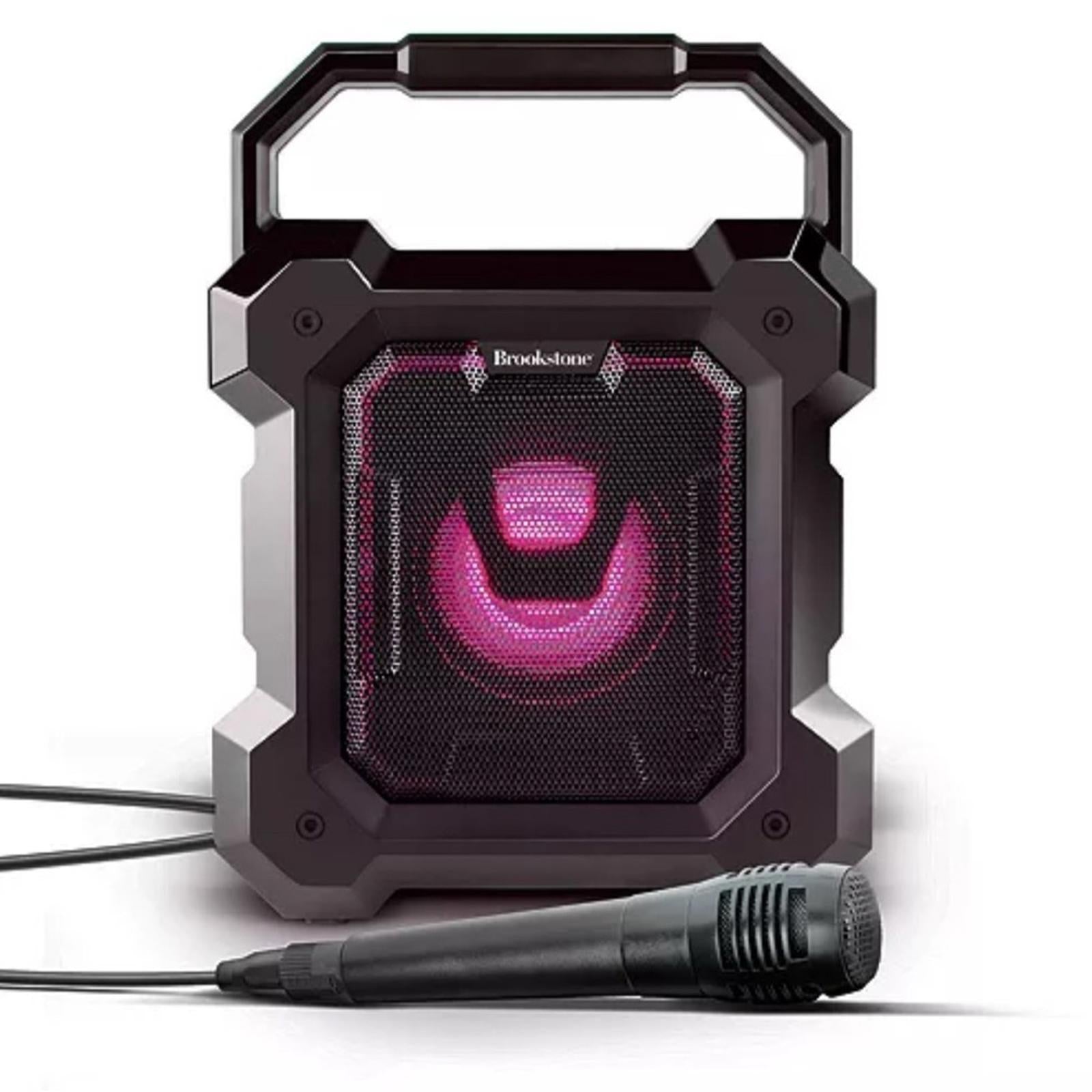 Brookstone Ruckus Portable Speaker with Microphone in Black, Open Box EXCELLENT!