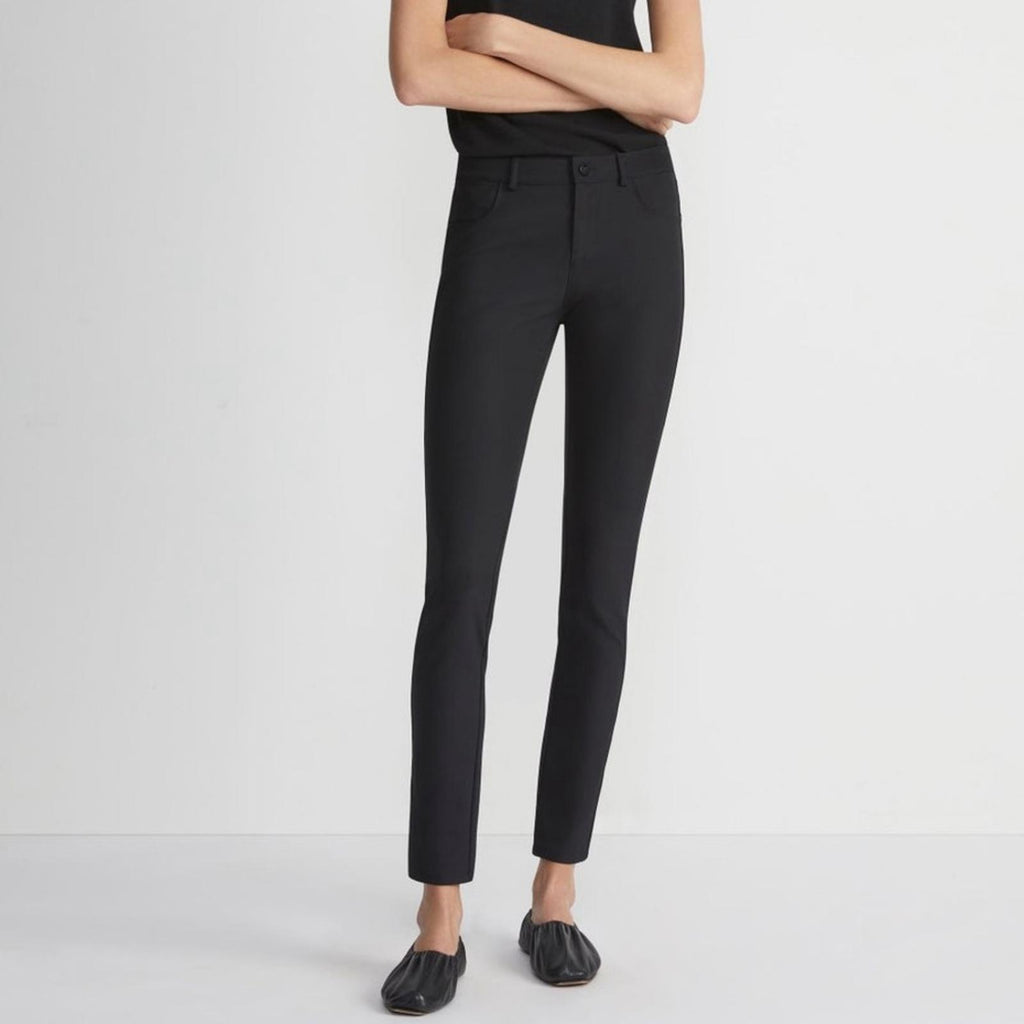 Lafayette 148 Acclaimed Stretch Mercer Pants, Navy/Black Size 4, New w/Tag