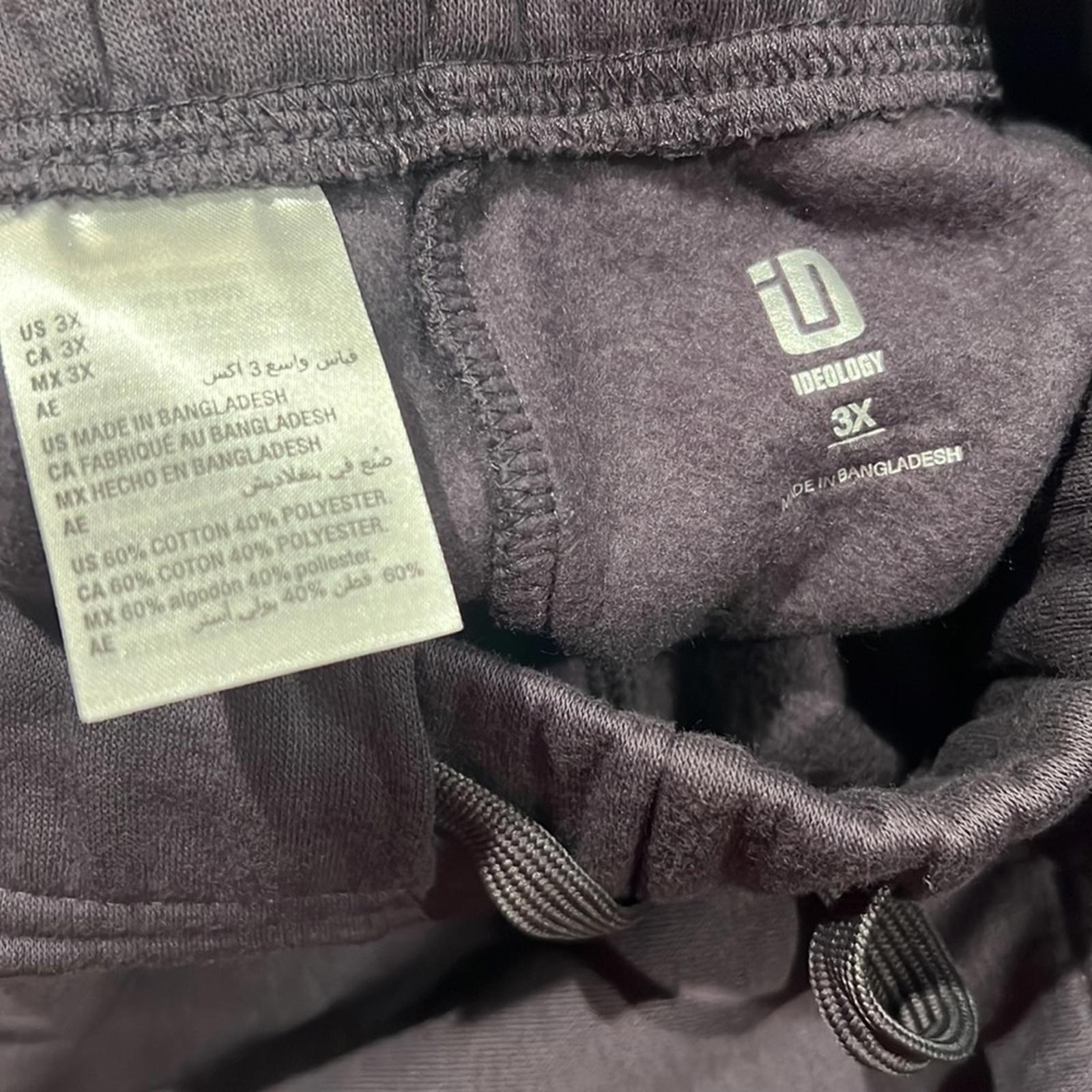 ID Ideology Pull-On Fleece Lined Jogger Pants in Deep Charcoal Size 3X New w/Tag