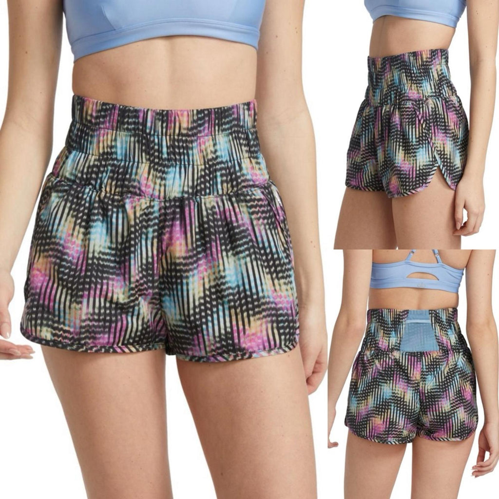 Free People Movement The Way Home Printed Shell Running Shorts, Size XS NWT
