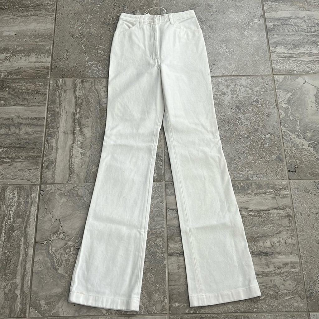 A_Plan_Application High Waist Bootcut Jeans Optical White, Size 26, NWT SOLD OUT