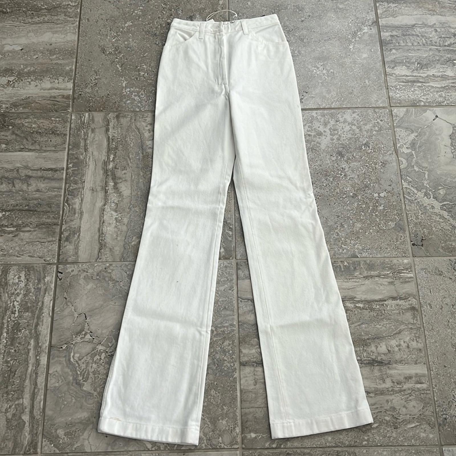 A_Plan_Application High Waist Bootcut Jeans Optical White, Size 26, NWT SOLD OUT