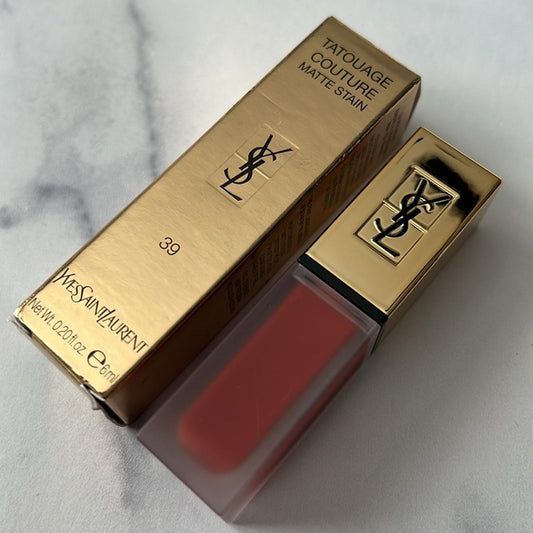 Yves Saint Laurent #39 Tatouage Couture Matte Lip Stain in Outlandish Nude NEW