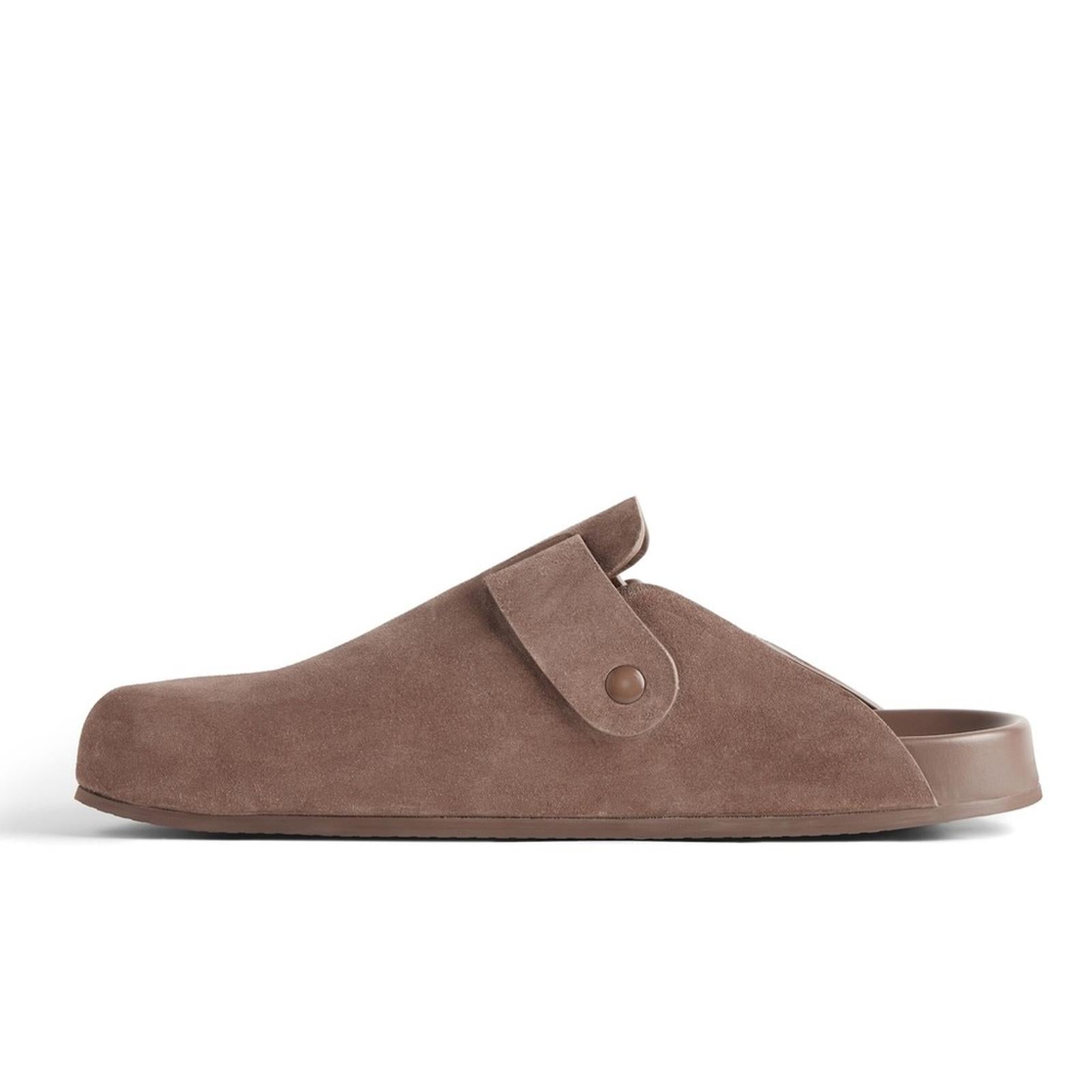 Balenciaga Sunday Mule in Light Brown Suede Calfskin, NEW, Size EU 41