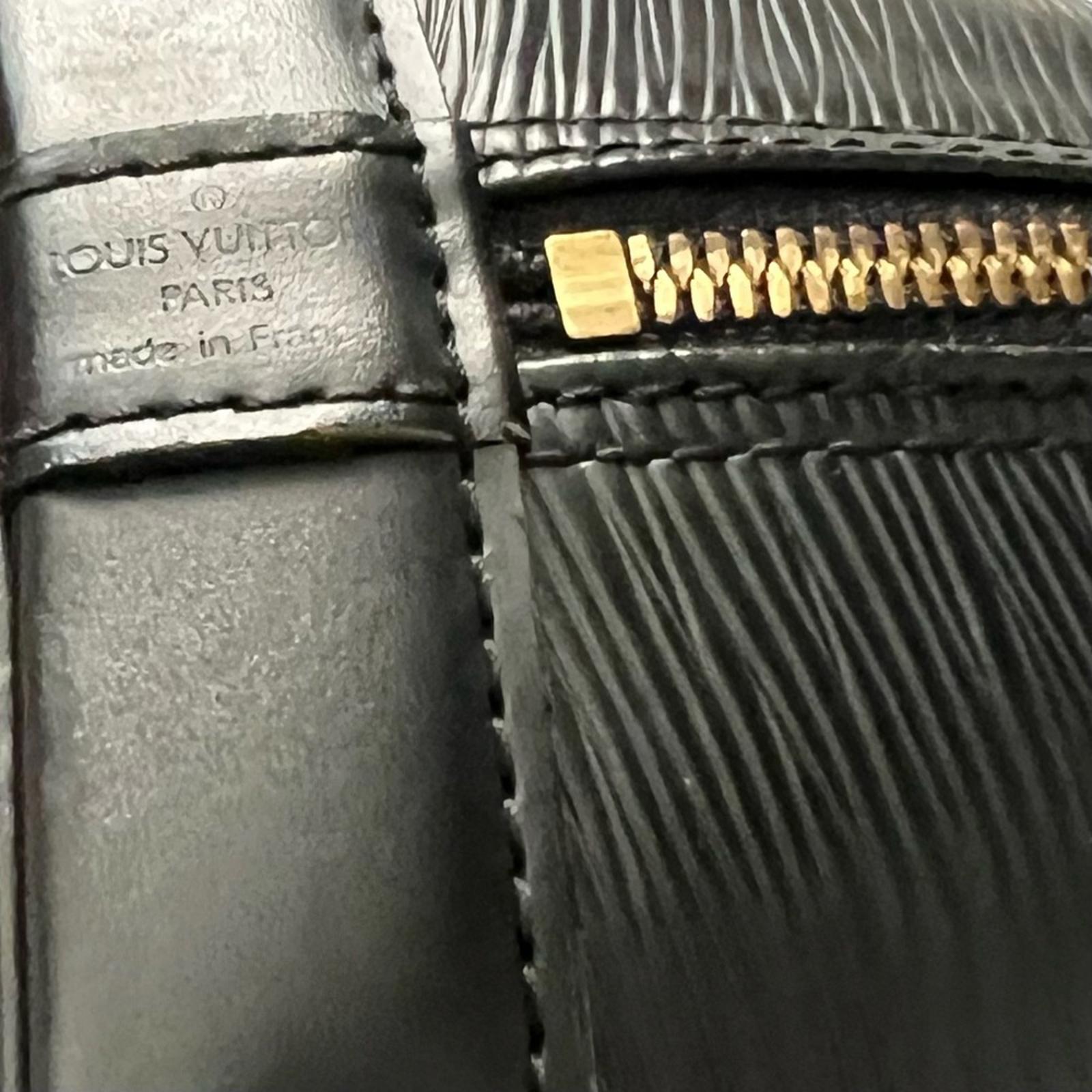 Louis Vuitton Alma PM Epi Leather Top Handle Bag Black Retail $1,394.99