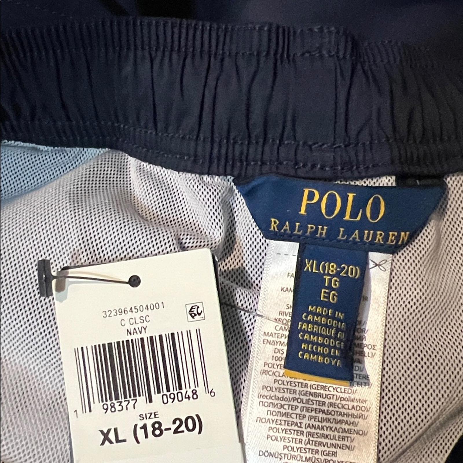 Polo by Ralph Lauren Polo Bear Swim Trunk Shorts, Navy, Size XL(18/20) NEW