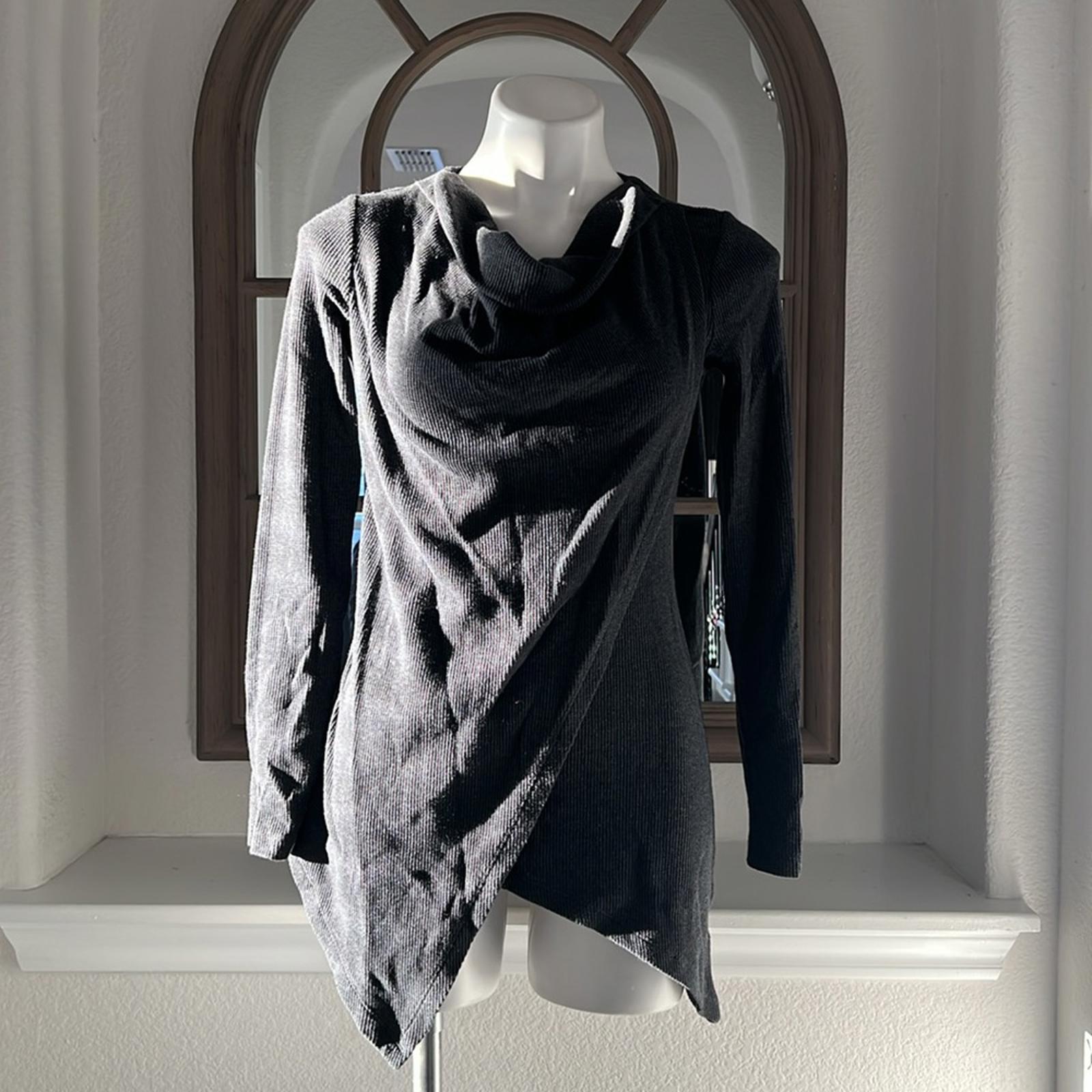 Marc New York Long Sleeve Asymmetrical Thermal Tunic  in Gray Size S EXCELLENT!