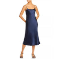 VINCE Satin Slip Dress in Coastal Blue, Size M New w/Tag Retail $325
