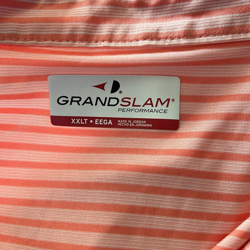 Grand Slam Striped Polo Shirt, Size XXL Tall EXCELLENT!
