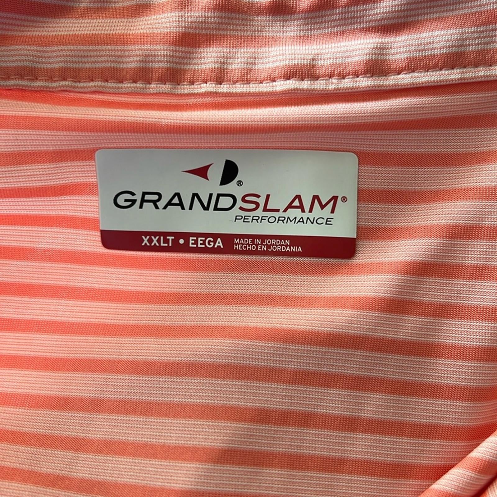 Grand Slam Striped Polo Shirt, Size XXL Tall EXCELLENT!
