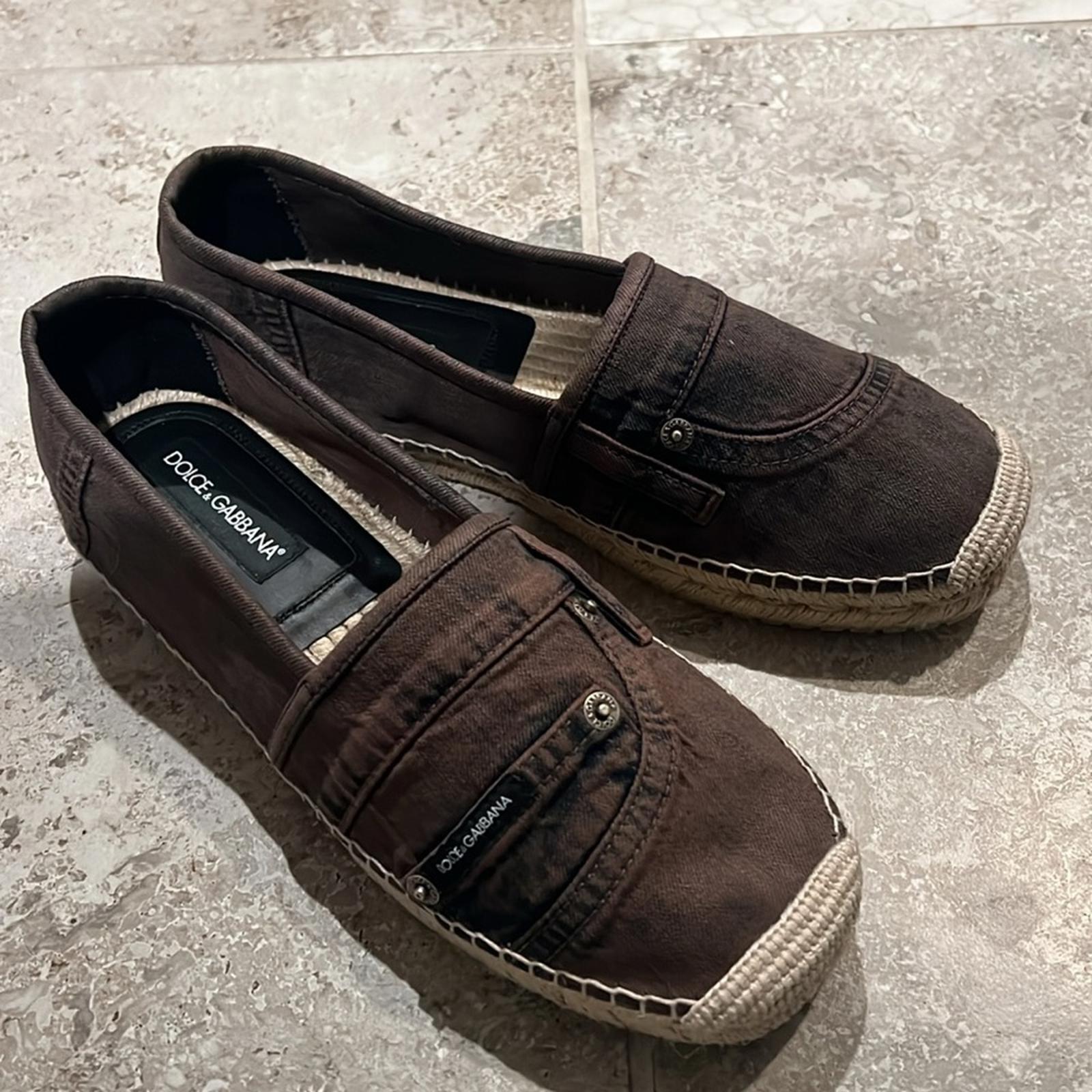 Dolce & Gabbana Men's Espadrille Flats, Size 42 (Made in Spain) New w/ Dust Bags