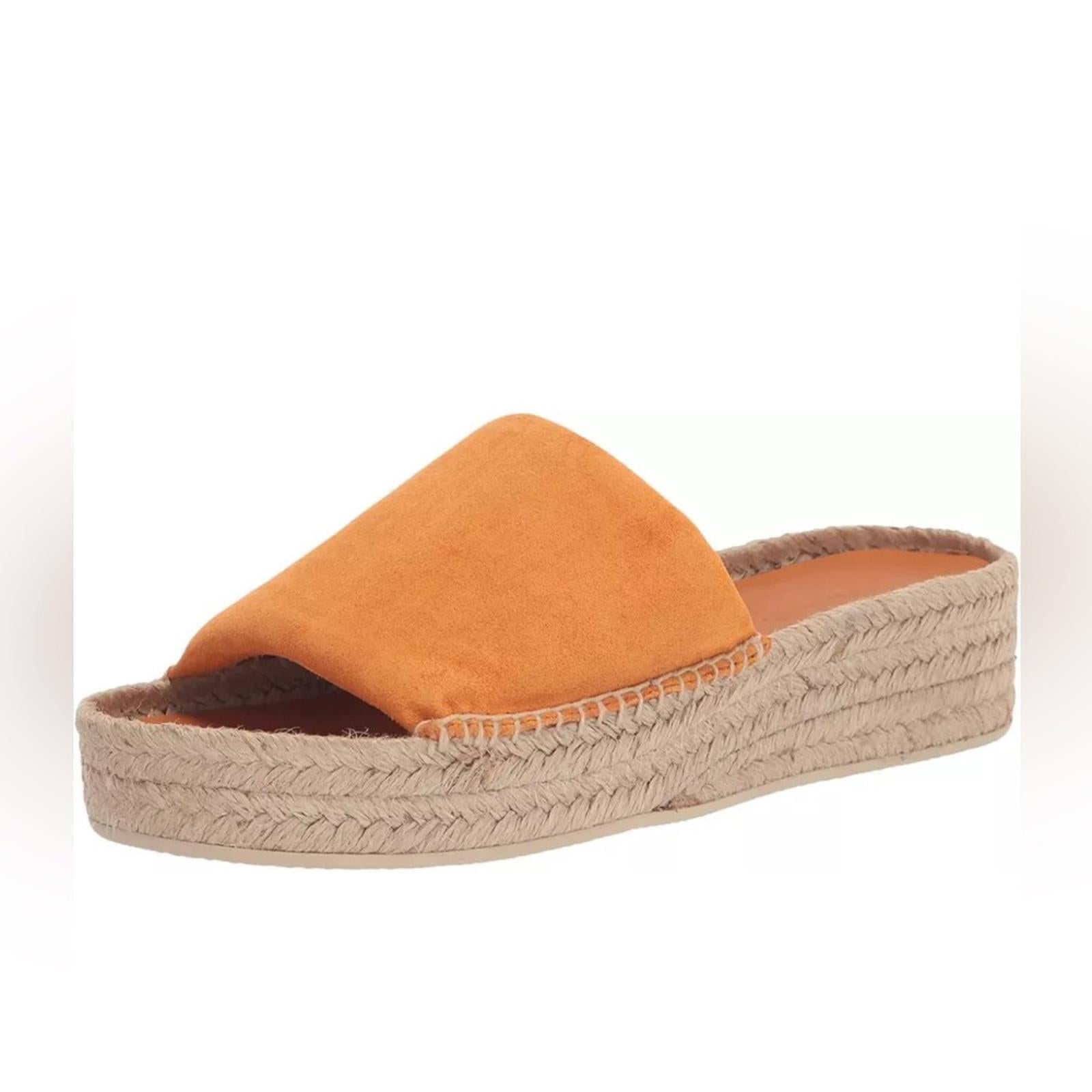 Vince Jesse Leather Espadrille in Burnt Orange, Size 11 New in Box Made in Spain