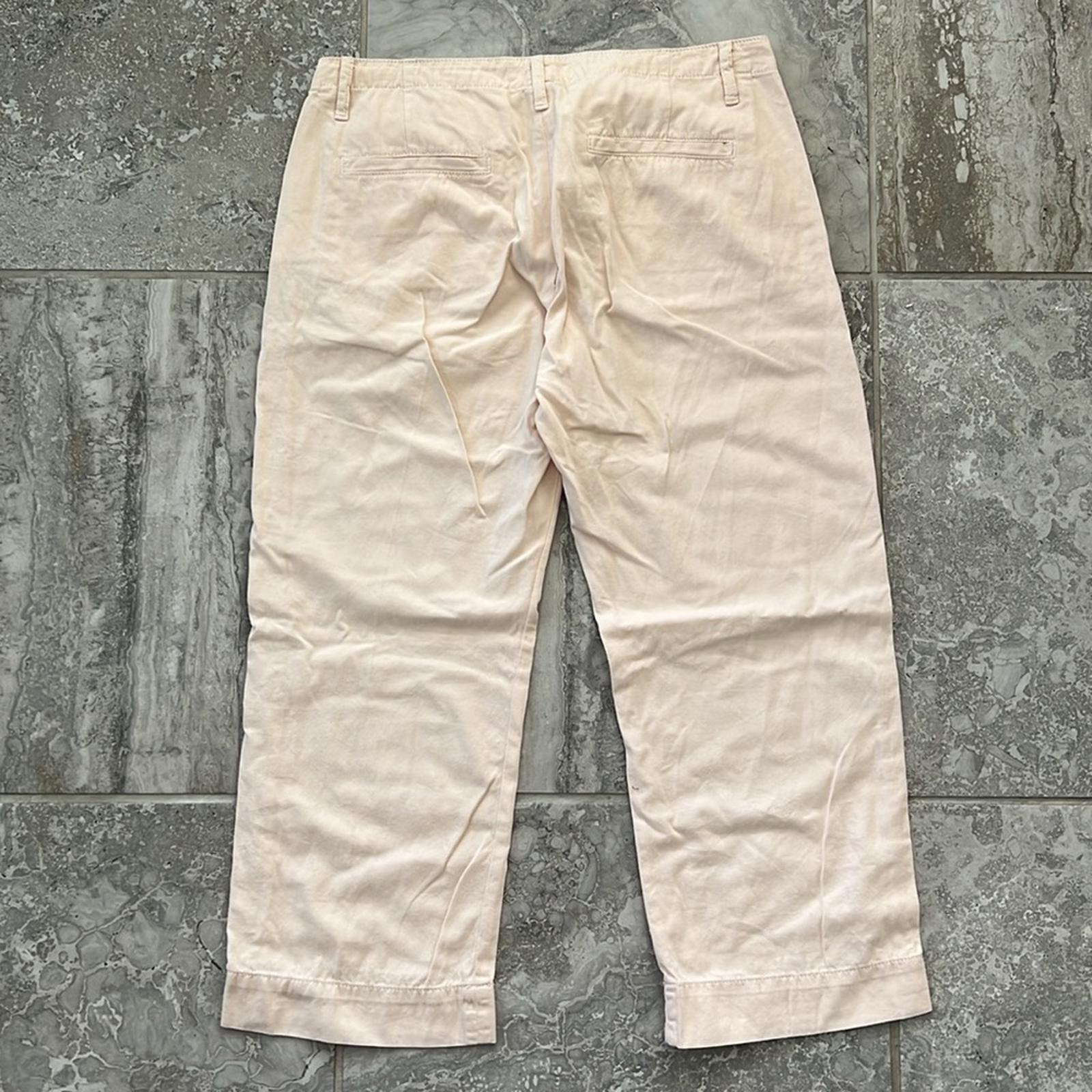 FRAME Denim CREAM High Waist Capris Pants, Light Peach Size 28 EXCELLENT!