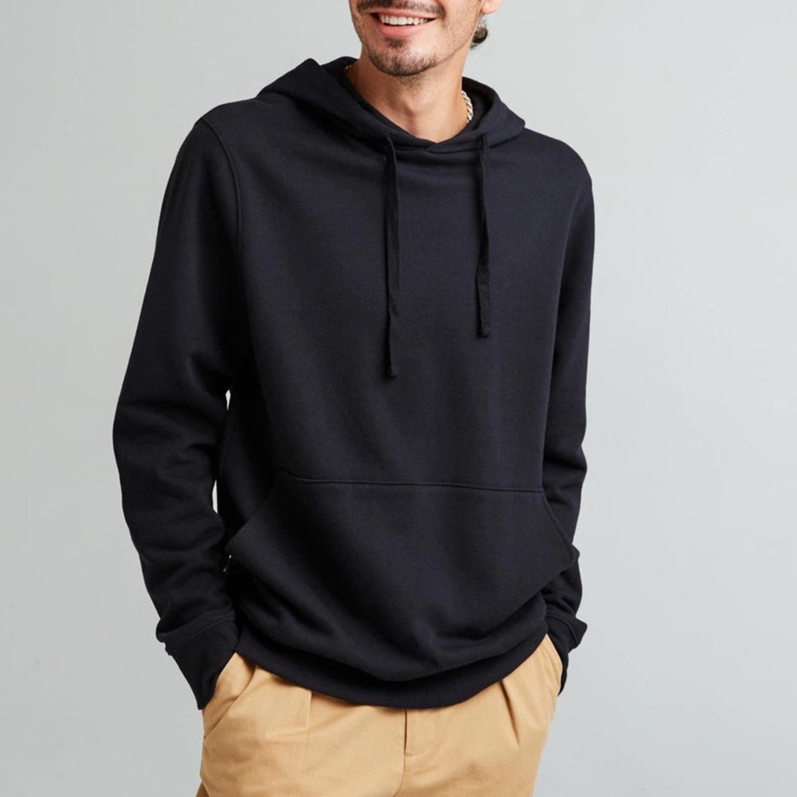 Richer Poorer Men's Recycled Fleece Hoodie in Black, Size S New w/Tag