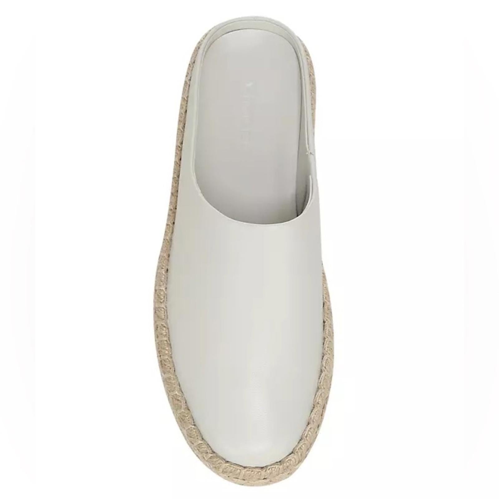 Vince Women's Ulla Slip On Espadrille Flats/ Mules, Off White Size 11 New in Box