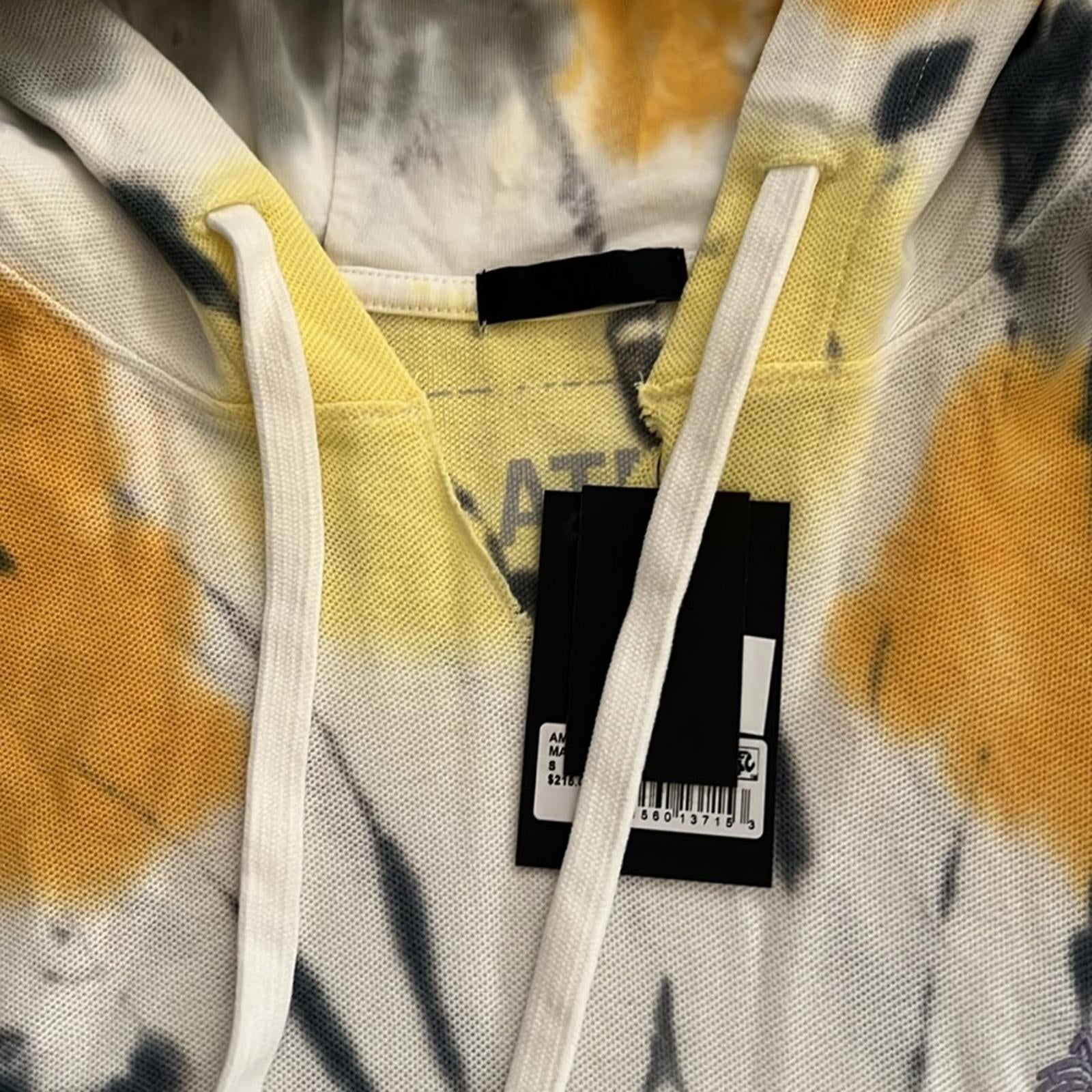 ATM Anthony Thomas Melillo Pique Mango Combo Hoodie, Size S New w/Tag $215