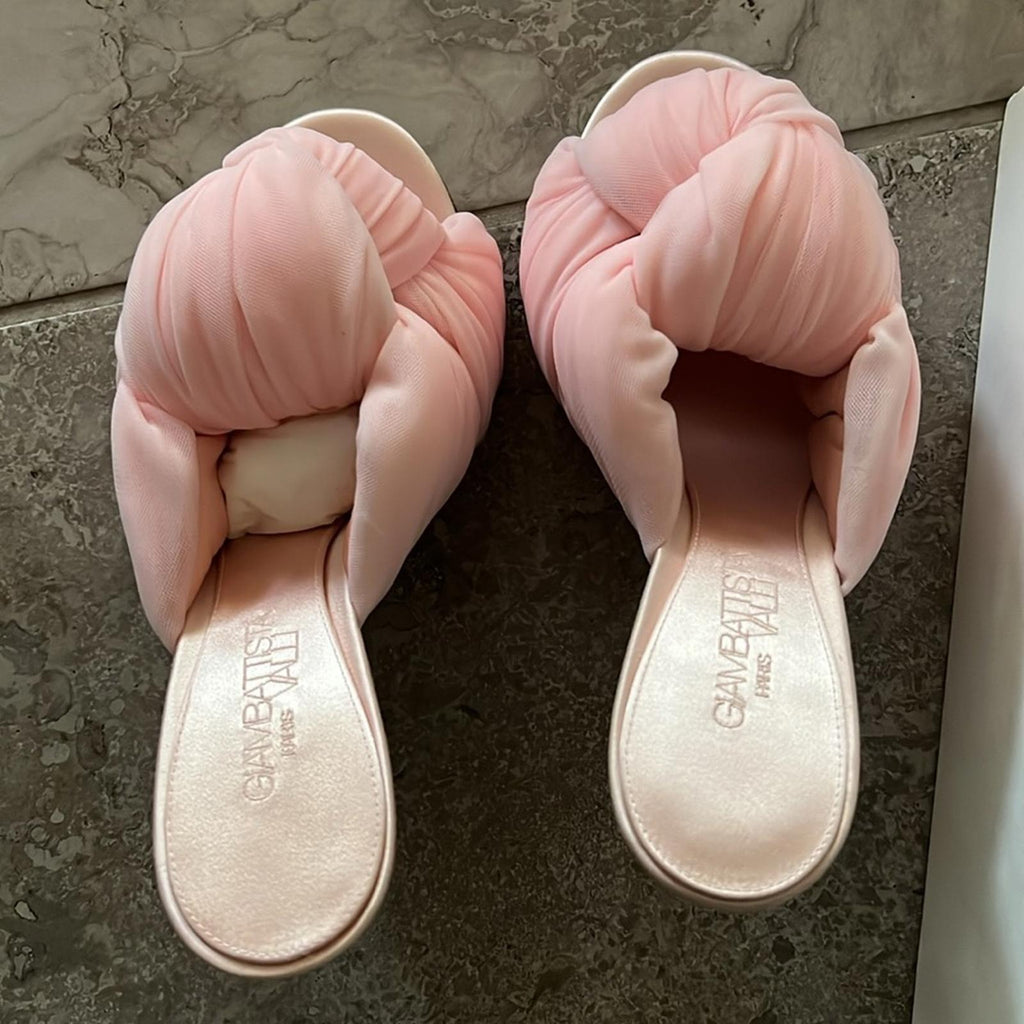 Giambattista Valli Peep-Toe Pumps Shoes, Size 38 Made in Italy NEW in Box $1,090