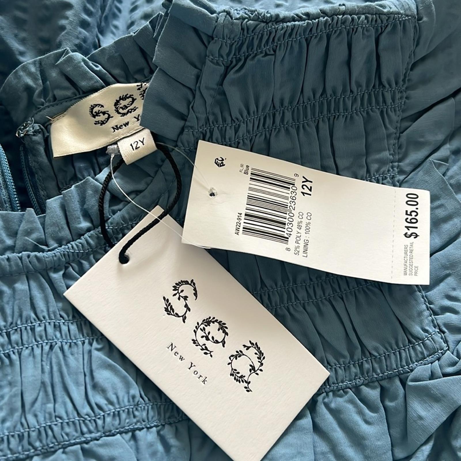 Sea Sevyn Pucker Smocked Dress in Blue, Size 12Y NEW w/Tag