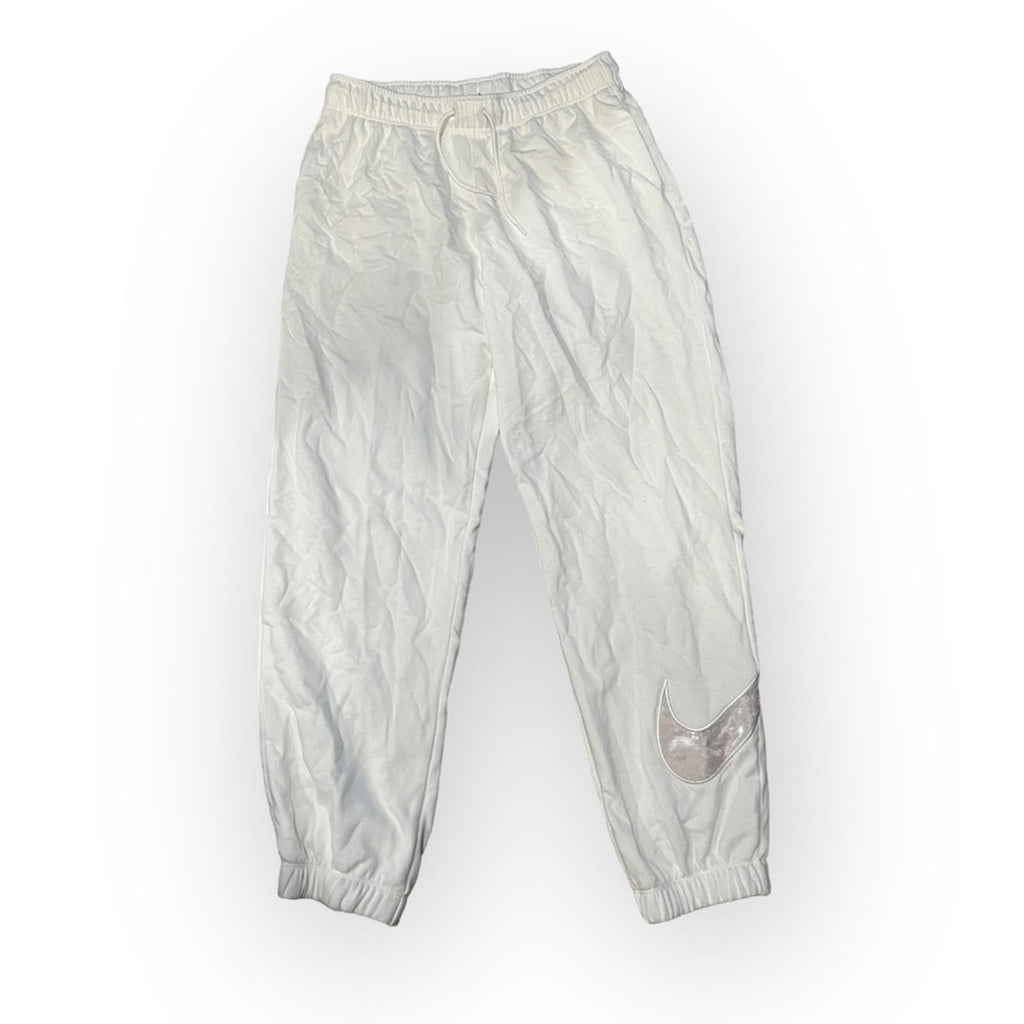 NEW Nike White Fleece Lined Jogger Pants, Size M New w/o Tag