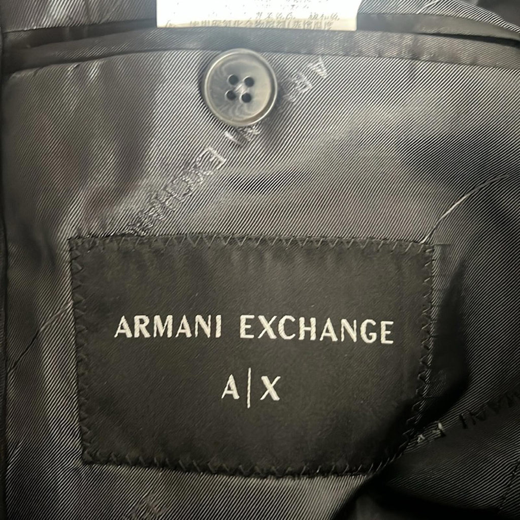 A|X Armani Exchange Wool Two-Button Blazer in Black, NWT, Size 38S