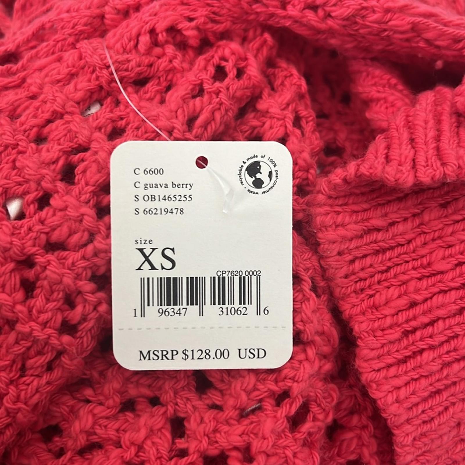Free People Sedona Cardi in Guava Berry, Size XS New w/Tag Retail $128
