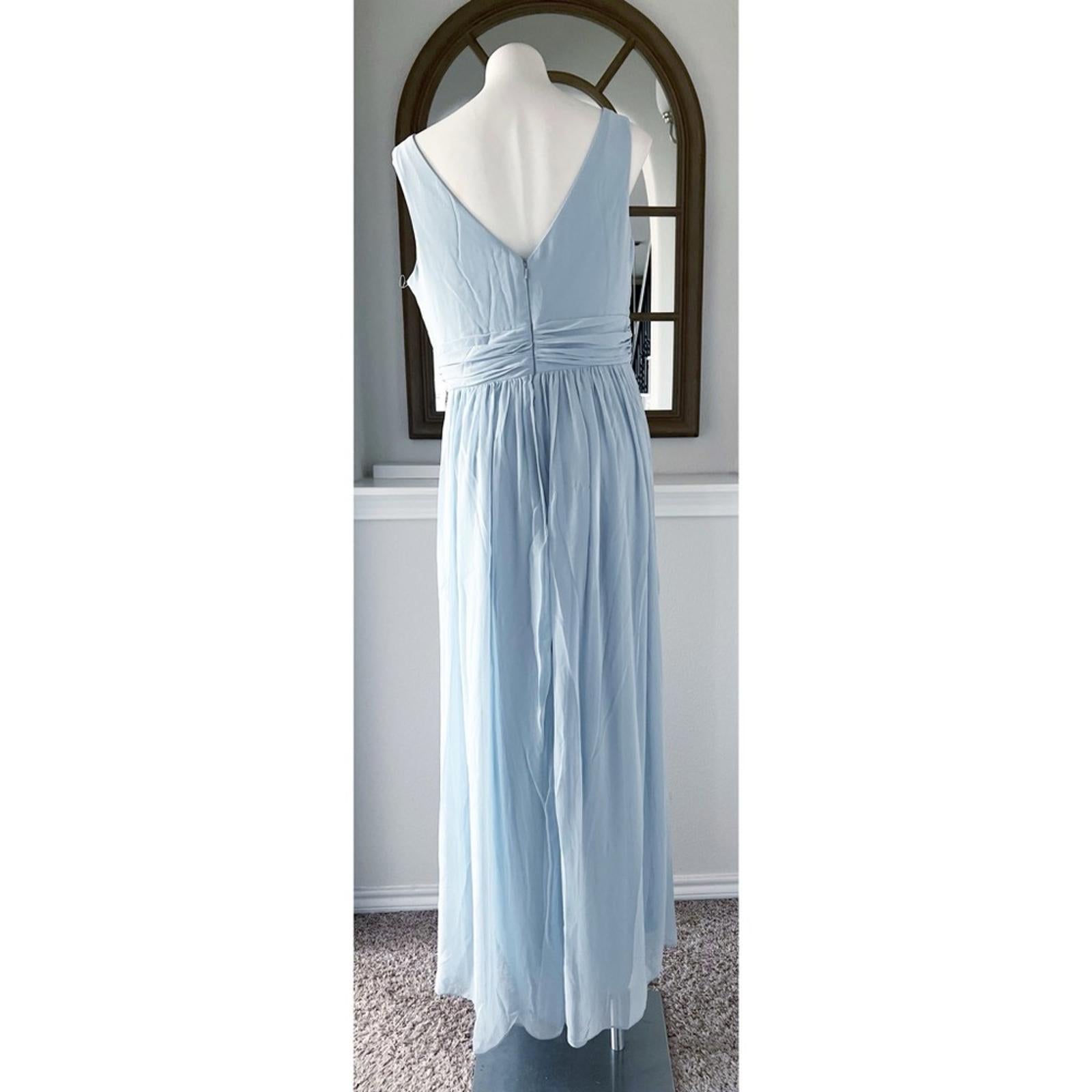 NEW Dessy Collection Surplice Ruched Chiffon Gown, Size 16, New w/o Tag $273