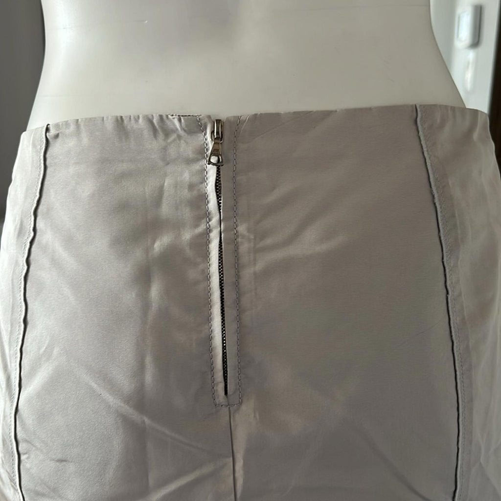 NEW Marc Jacobs Grey Pleated Detail Midi Skirt, Size 6 EXCELLENT!