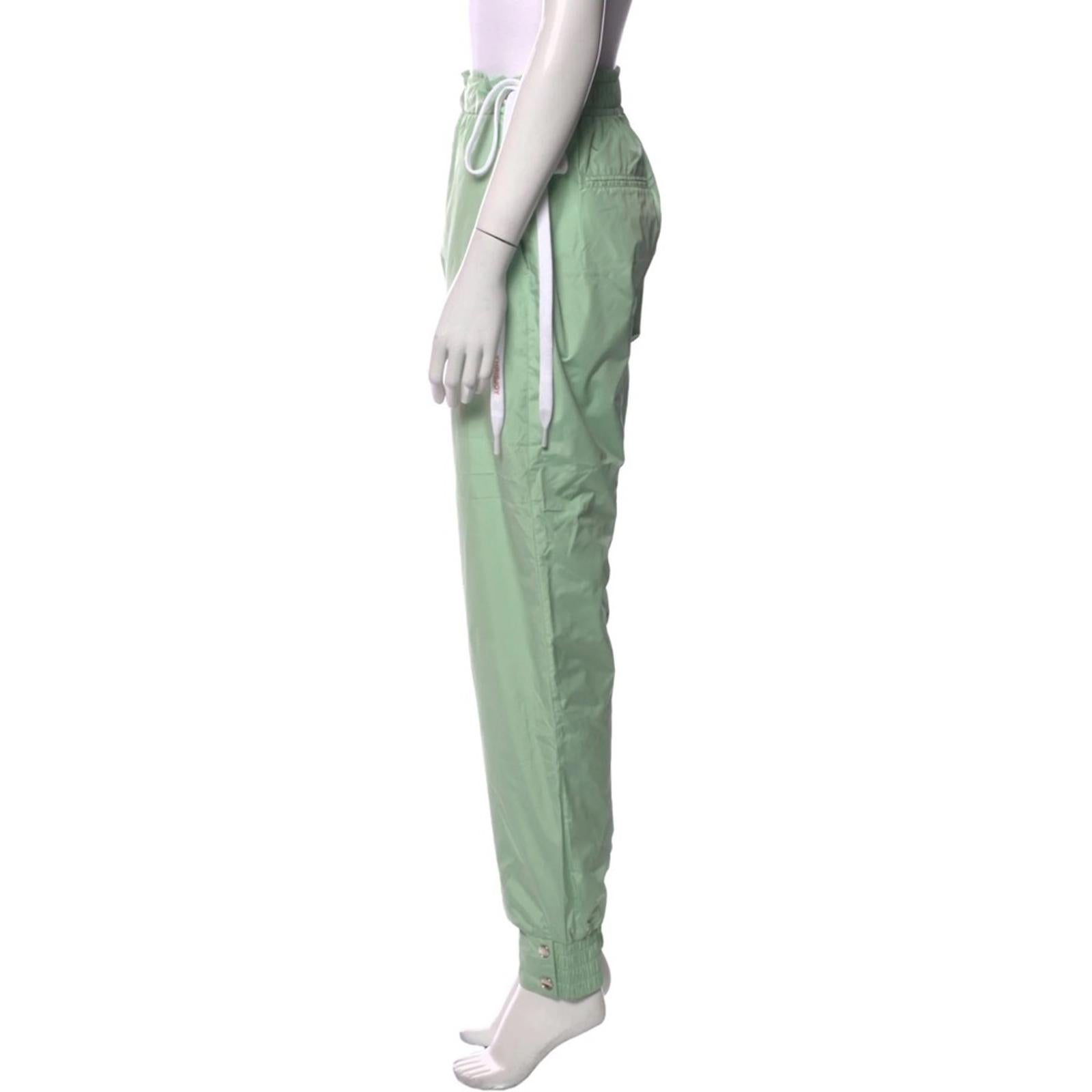 KHRISJOY Casual Pants in Mint Green, Size S - Made in Italy NEW w/o Tag $537