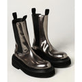 Marsèll Zuccone Boots in Laminated Leather, Grey/Black Size 39 NEW Retail $1,278