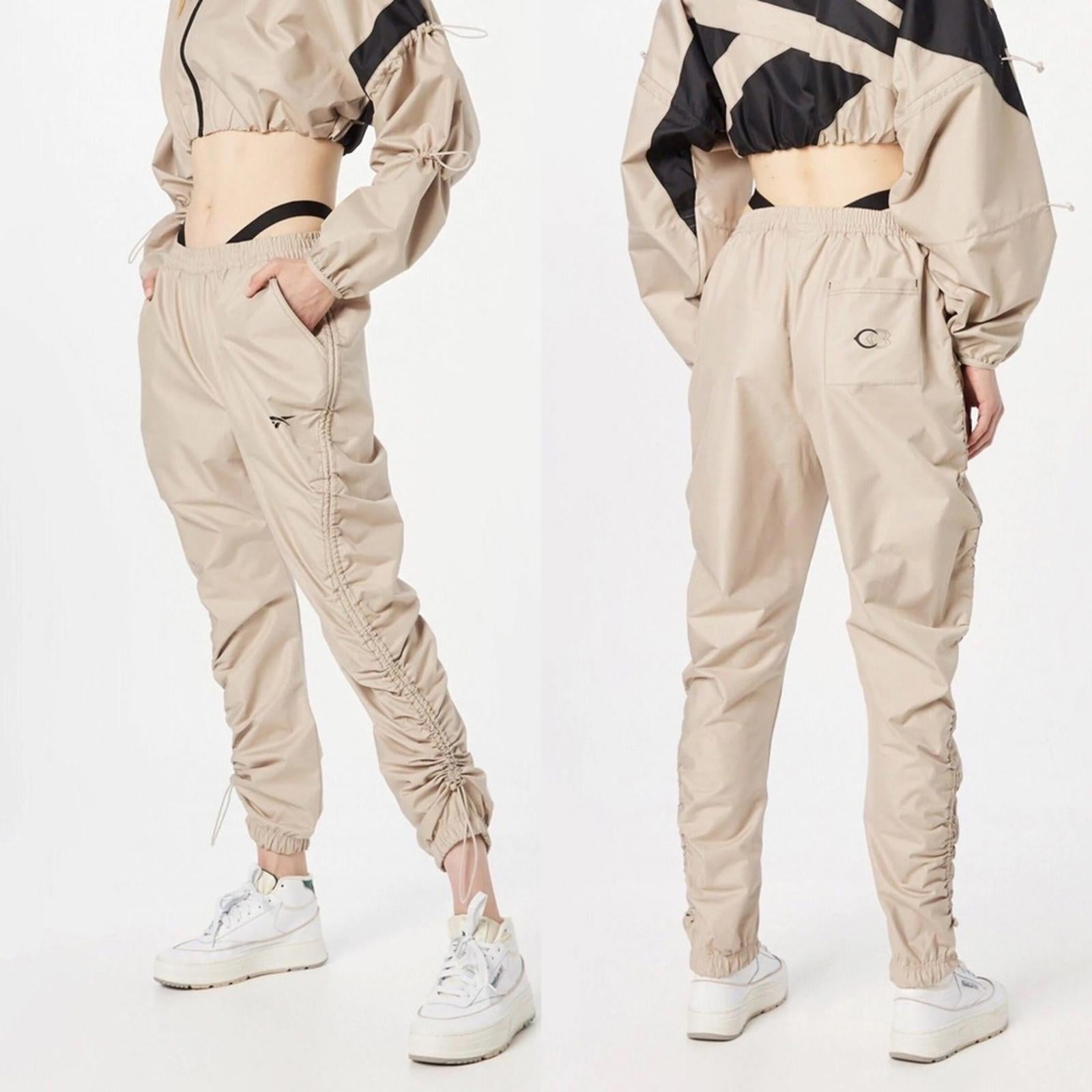 Reebok x Cardi B. Modern Beige Straight-Leg Pants, Plus Size 2X New w/Tag