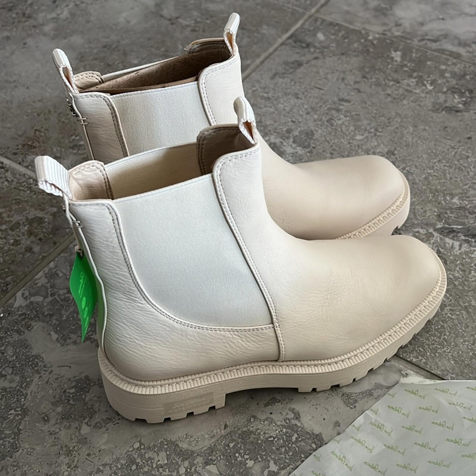 Sam Edelman Laguna Waterproof Pull On Booties Ivory Leather Size 11 New SOLD OUT