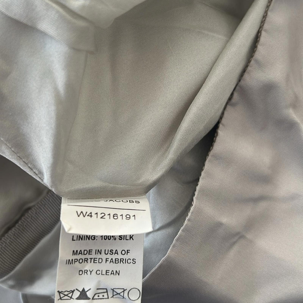 NEW Marc Jacobs Grey Pleated Detail Midi Skirt, Size 6 EXCELLENT!