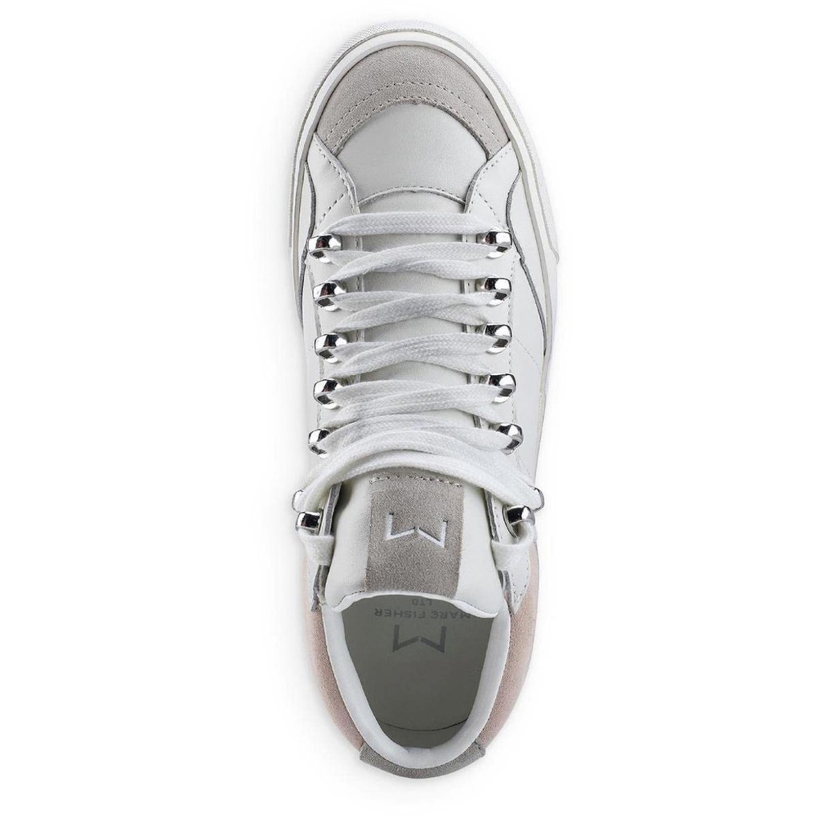 Marc Fisher LTD Merin 3 High Top Sneakers in White, Size 6.5 New in Box $160