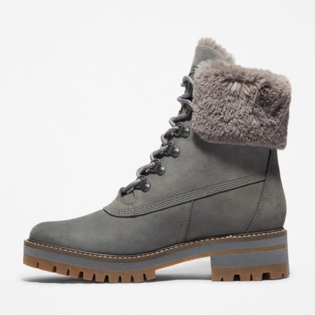 Timberland Courmayeur Valley Waterproof 6” Boots in Med Grey, Size 8 NEW in Box