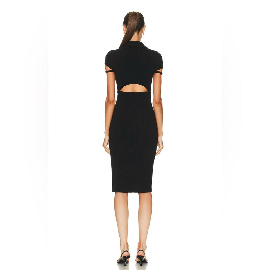 Helmut Lang x Revolve Back-Cut Out Cardigan Dress in Black, NWT, Size S