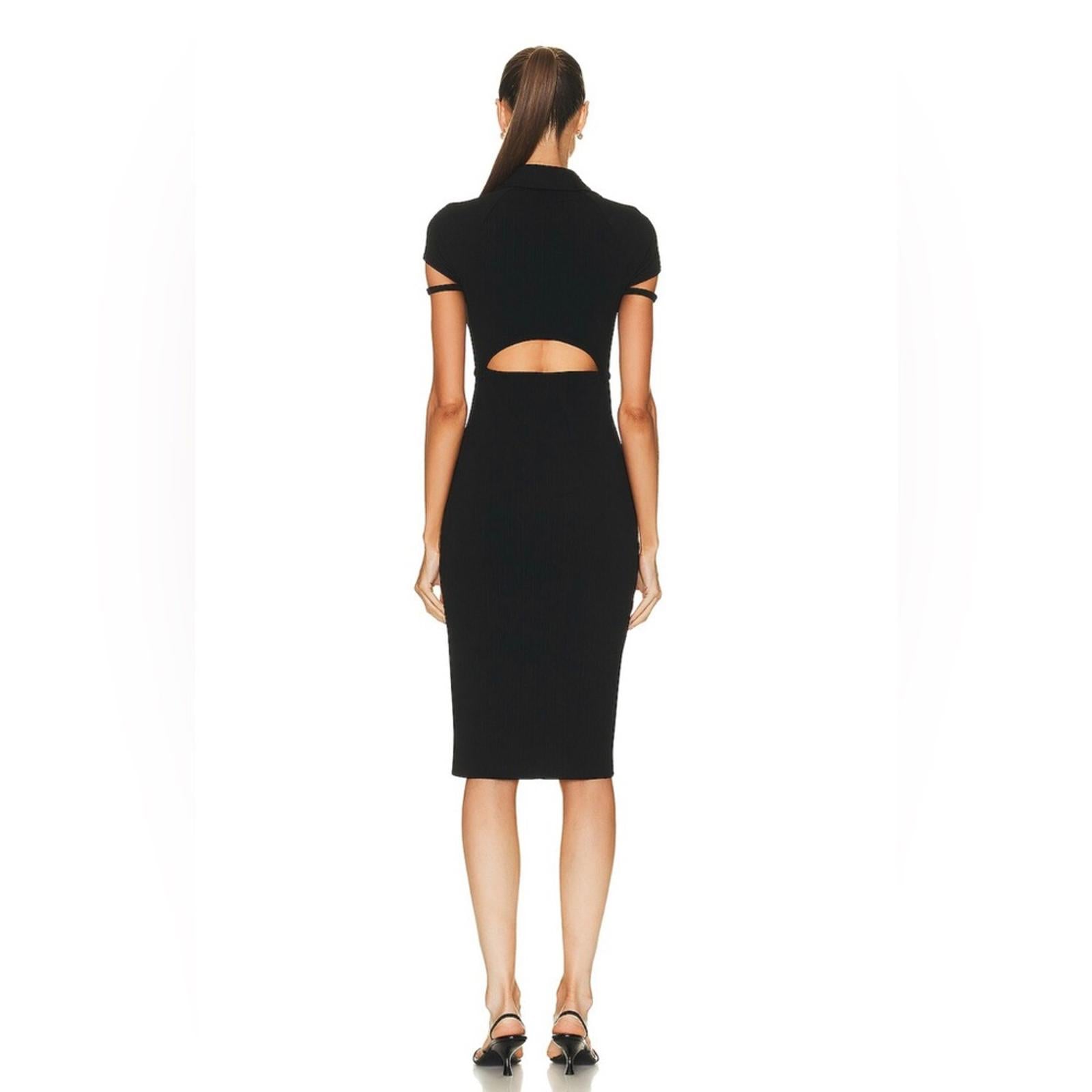 Helmut Lang x Revolve Back-Cut Out Cardigan Dress in Black, NWT, Size S