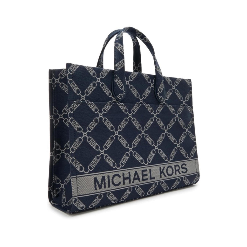 Michael Kors Gigi Large Grab Monogram Denim Tote Bag, Navy, New w/Tag (SOLD OUT)
