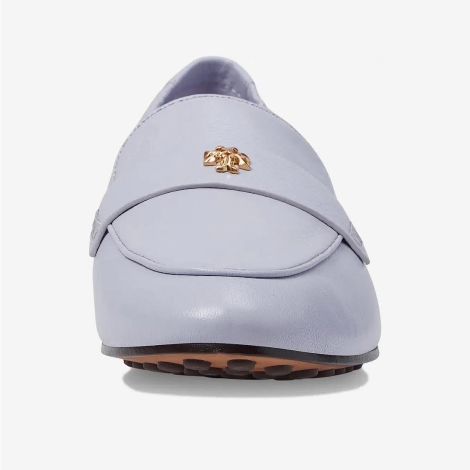 Tory Burch Ballet Leather Loafer in Lavender, NEW, Size 8