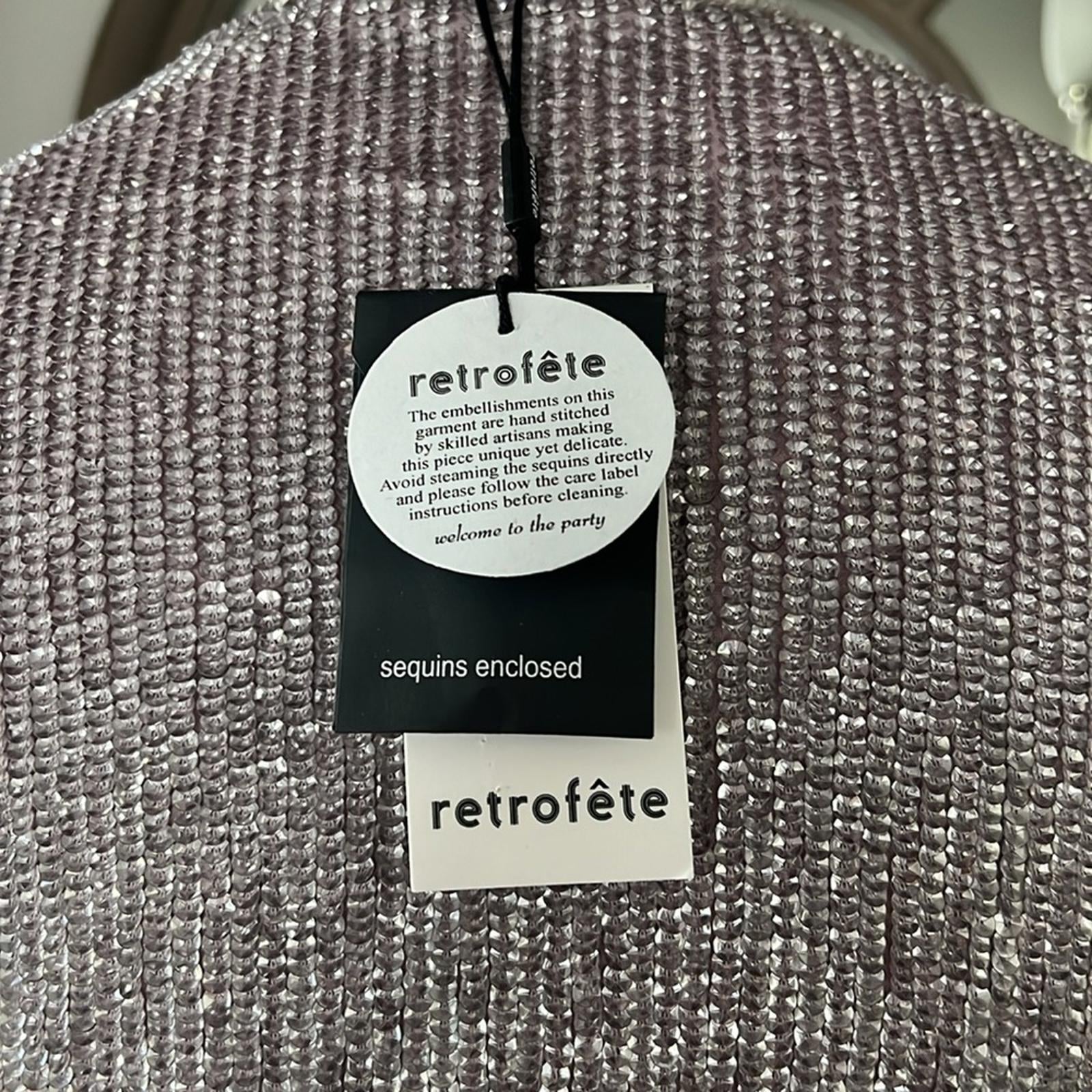 Retrofete Gabrielle Embellished Robe Mini Dress, Revolve XS New w/Tag SOLD OUT!