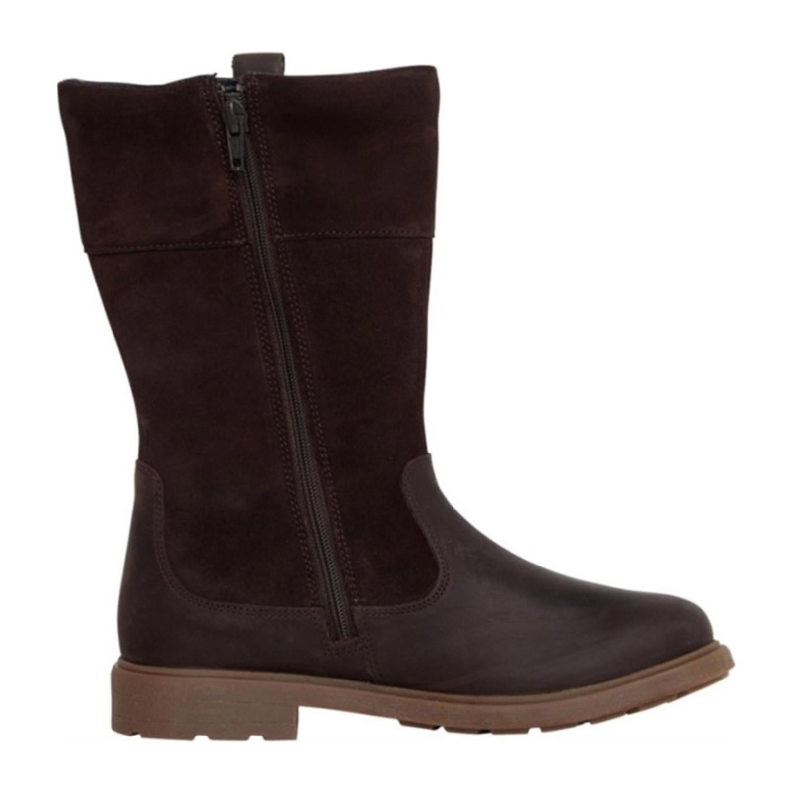 NEW Clarks Girls Astrol Hi Gortex Boots Brown Leather, Size UK 11F, US 11.5M £66