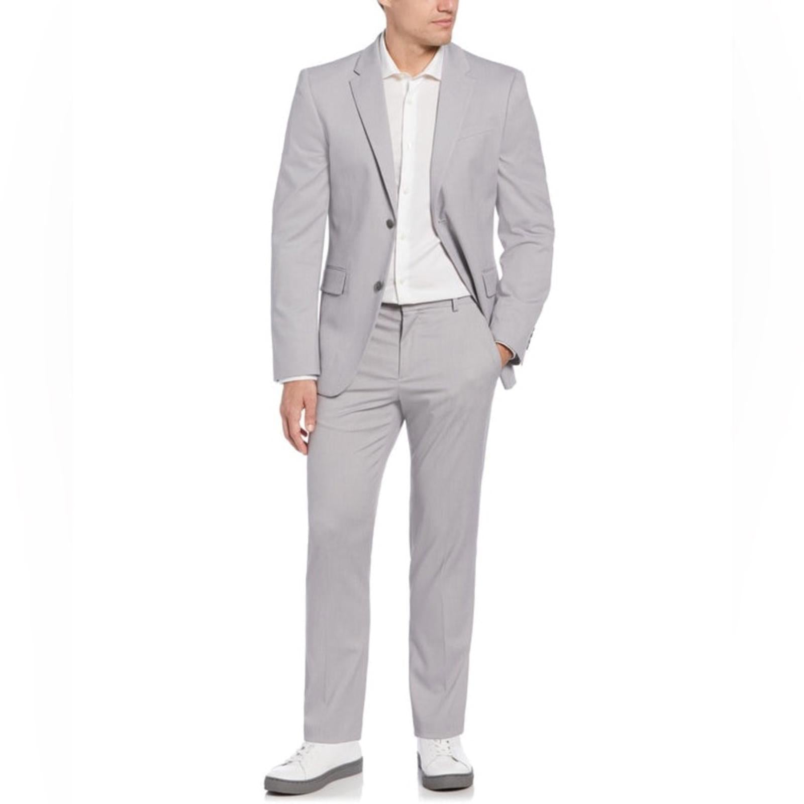 Perry Ellis Premium Men’s Alloy Slim Fit Stretch Tech Suit, Size 36 R NWT $225