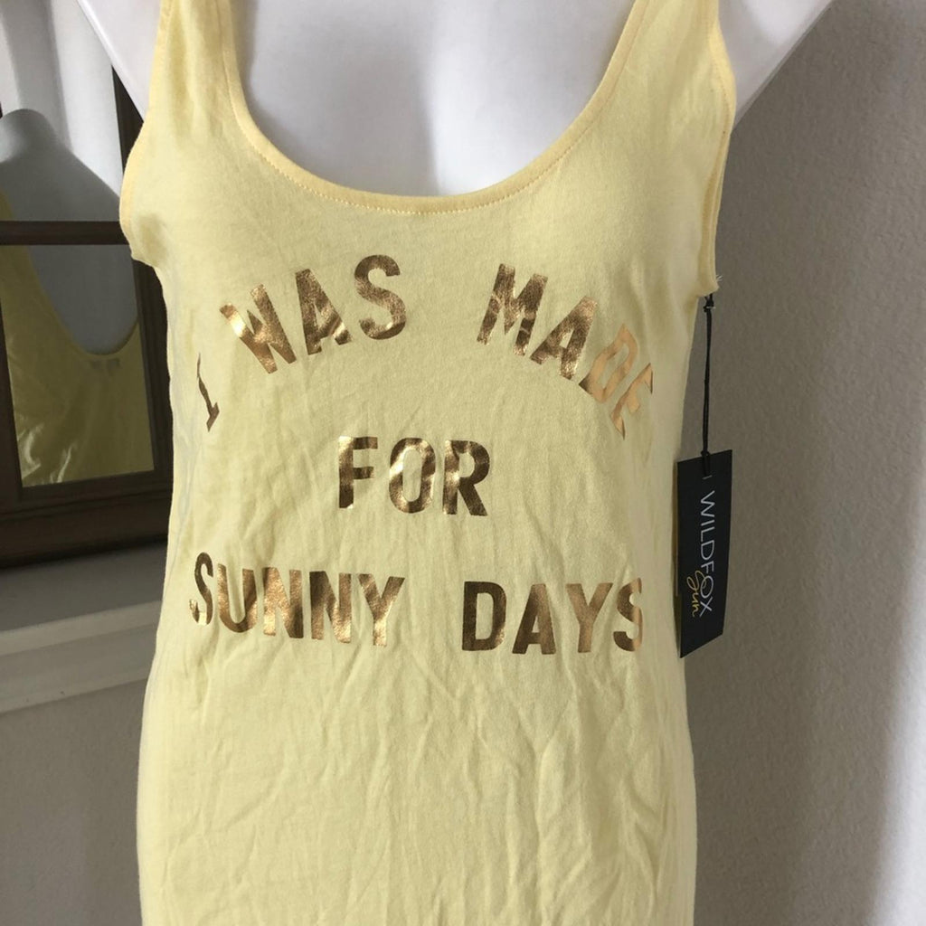 Wildfox SUN Sunny Days Poolside Scoop Neck Swim CoverUp Size S, New w/Tag