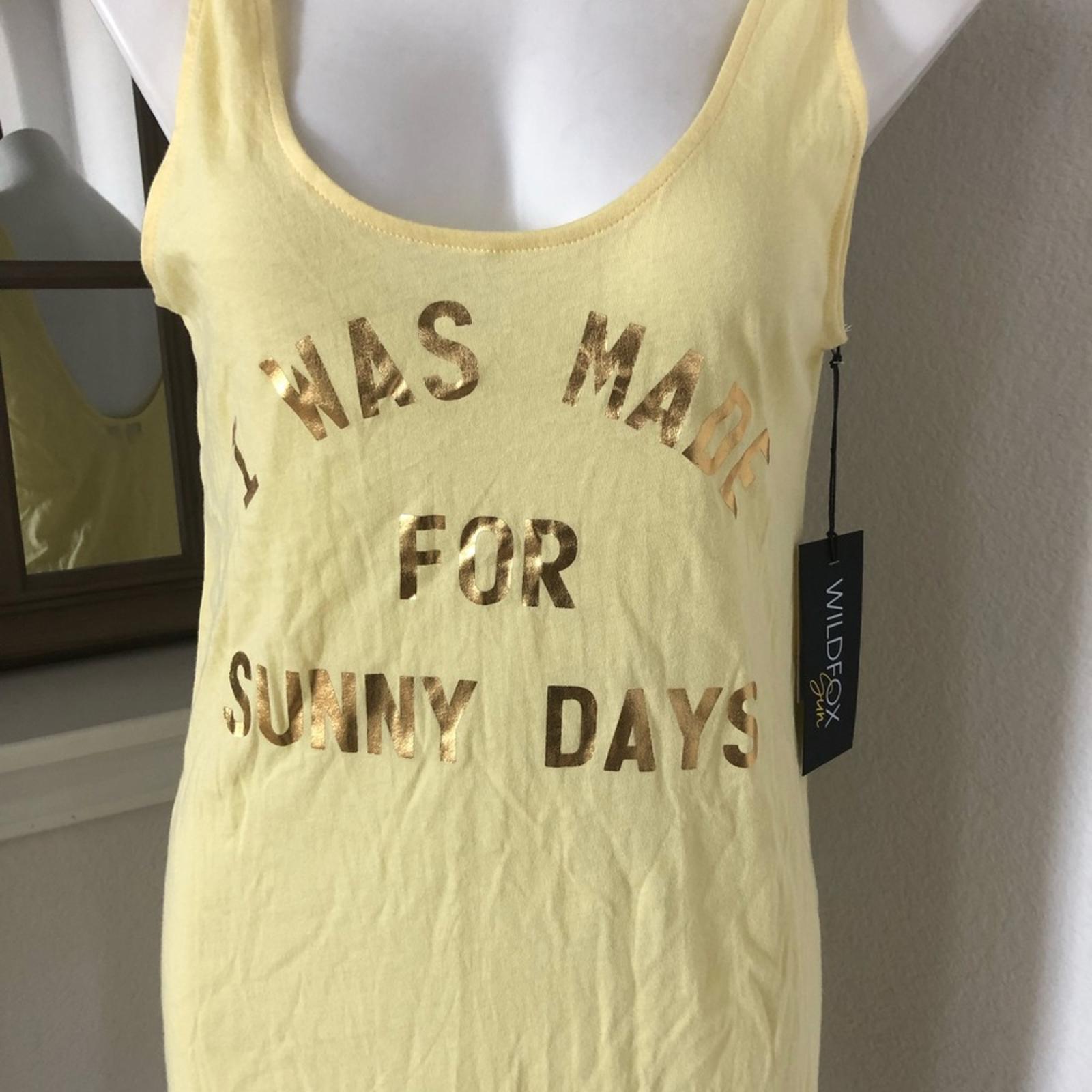 Wildfox SUN Sunny Days Poolside Scoop Neck Swim CoverUp Size S, New w/Tag