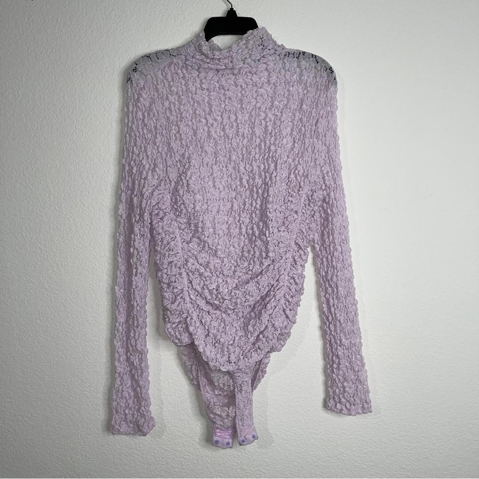 Intimately Free People Lavender Day N Night Lace Bodysuit, Size L EXCELLENT
