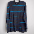 Volcom Cotton-Blend Striped Crewneck Sweatshirt, Size XXL EXCELLENT!