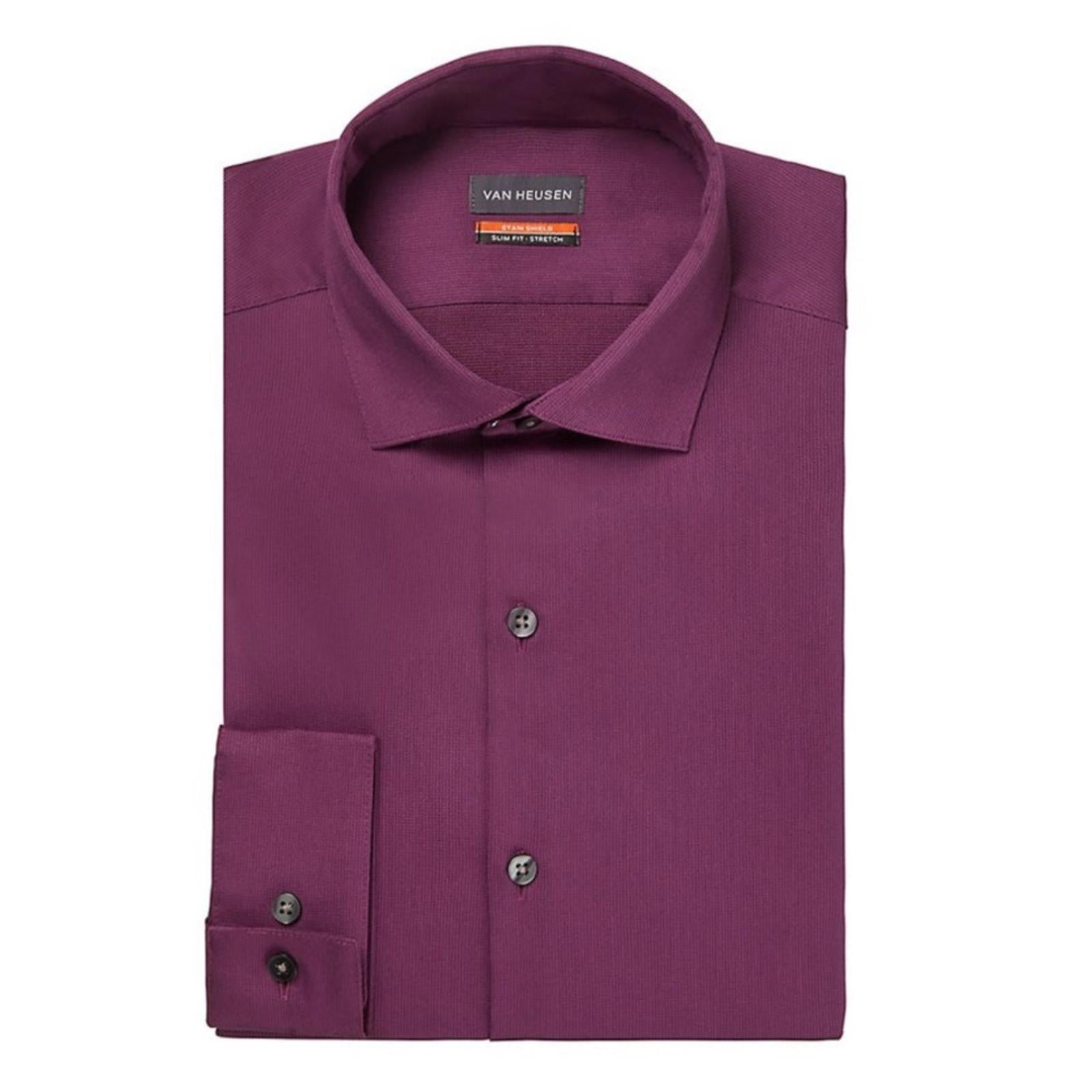 Van Heusen Stretch & Wrinkle Free Stain Shield Dress Shirt, Size 16 (34/35) NWT