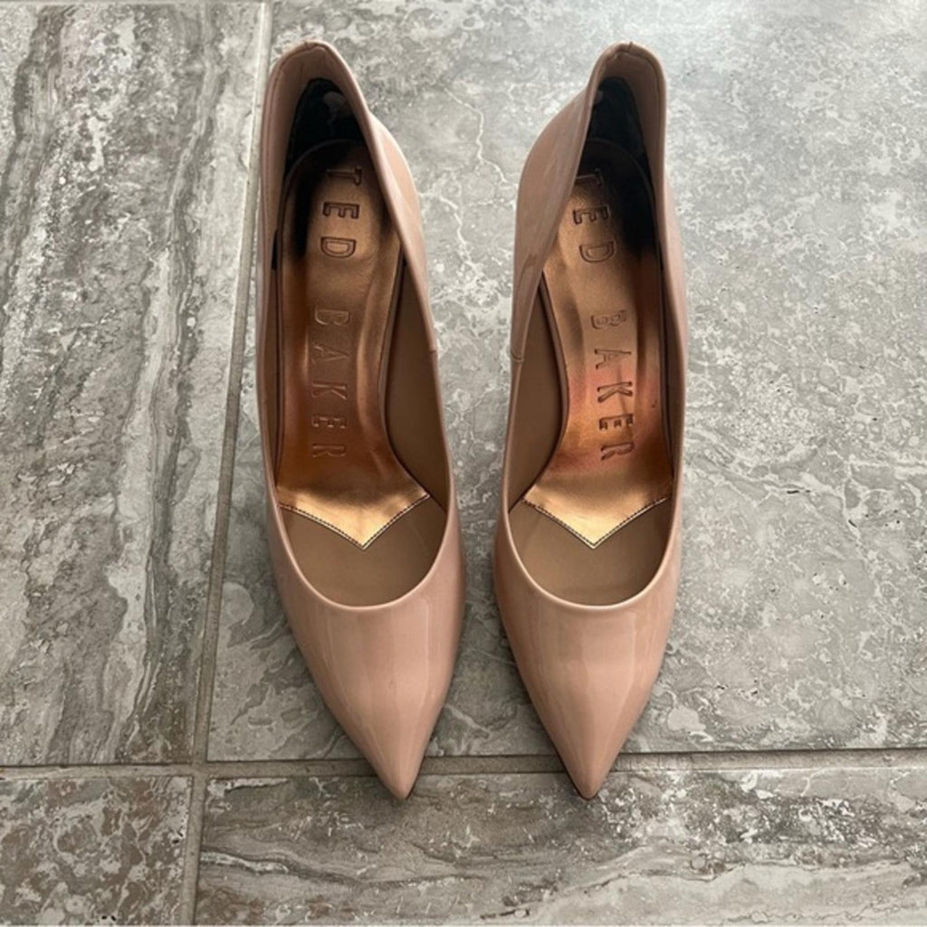 Ted Baker London Blush Pumps Pointed Toe Nude Shoe Size US10.5 EU41 NEW