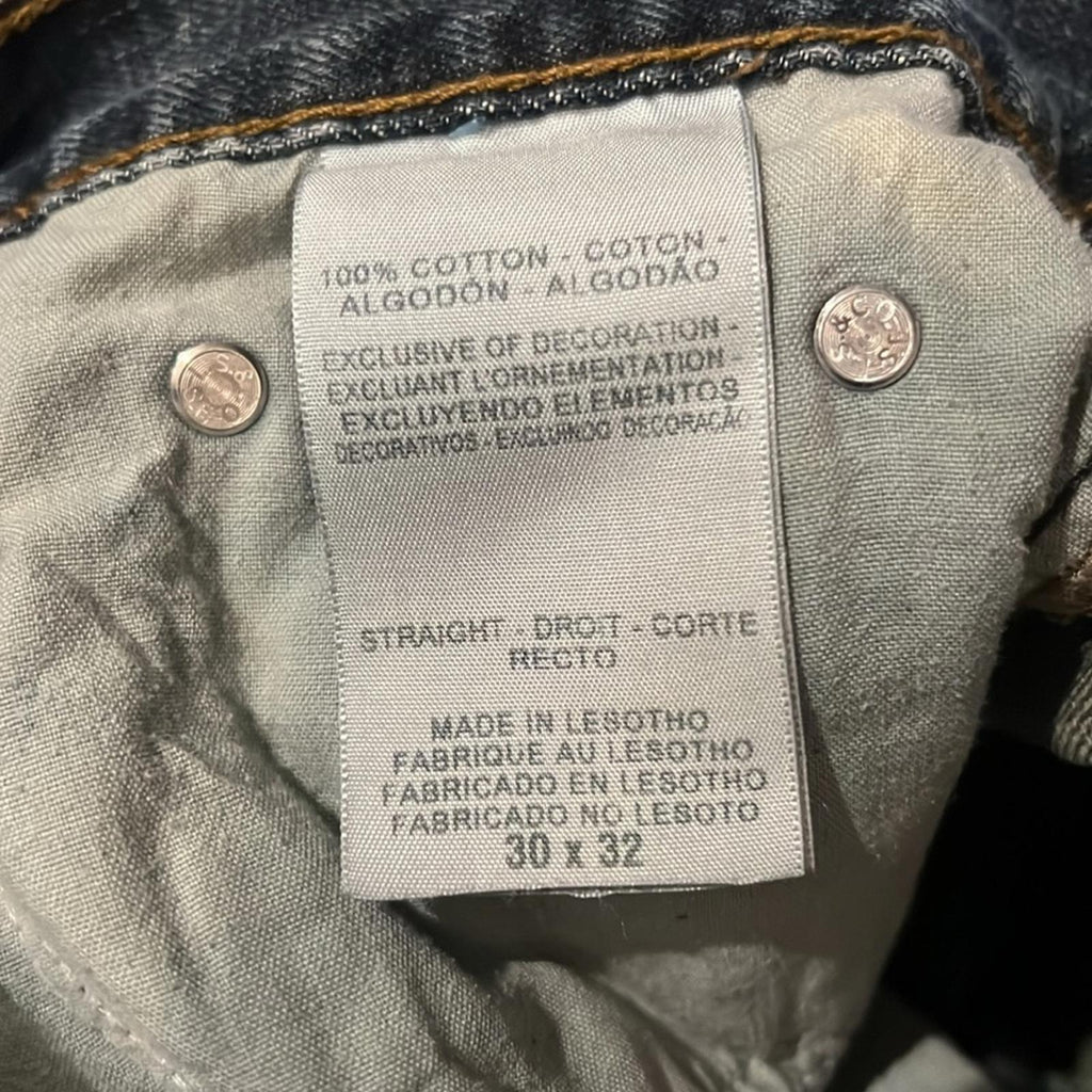 Signature Levi Strauss Straight Leg Jeans, Size W30 X L32