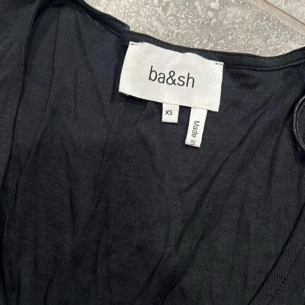 Ba&sh Celia Bodysuit in Black, Size XS/0 New w/Tag Retail $195