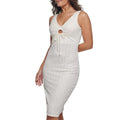 GUESS Geo Lace Sheath Dress w/Key Hole Detail in White, Size 8 New w/Tag $128